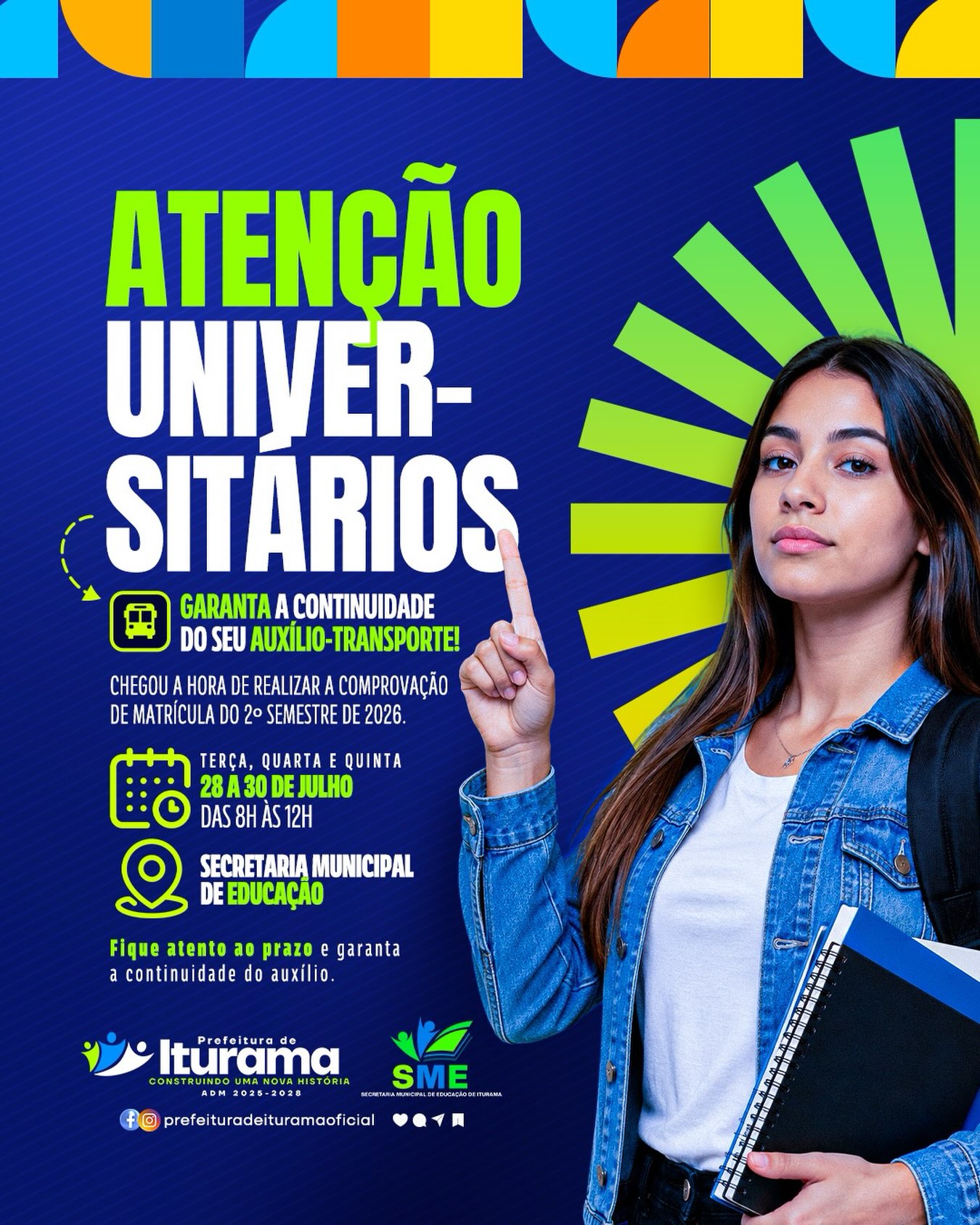 Post do instagram da Prefeitura de Iturama
