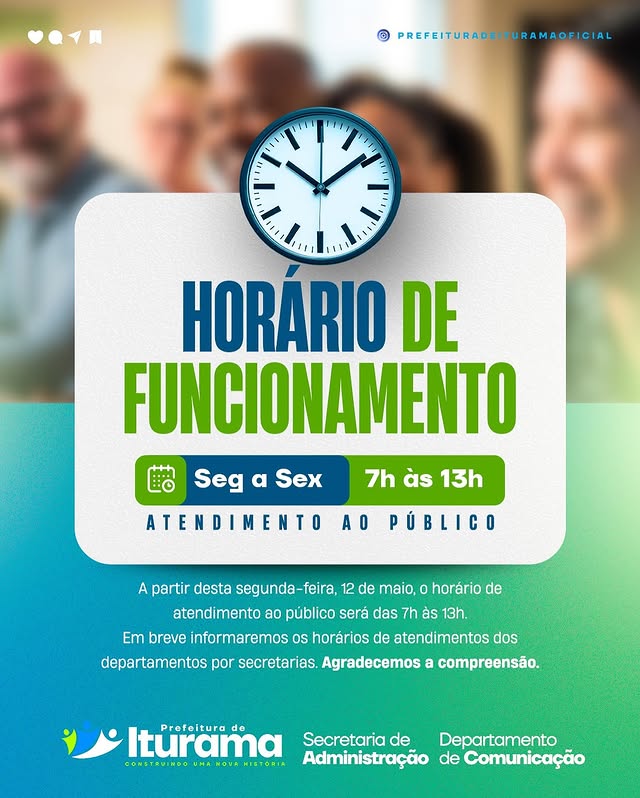 Post do instagram da Prefeitura de Iturama